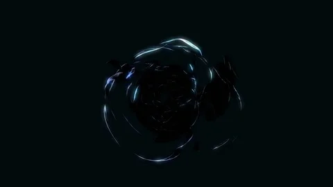 Abstract Loopable Background with fire dark energy. V6 Stock Footage 94744653