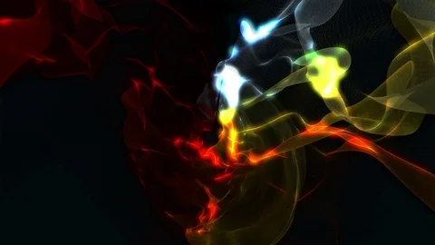 Abstract Loopable Background with fire dark energy. V7 Stock Footage 94744670