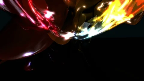 Abstract Loopable Background with fire dark energy. V9 Stock Footage 94744697