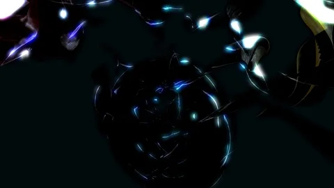 Abstract Loopable Background with fire dark energy. V11 Stock Footage 94744706