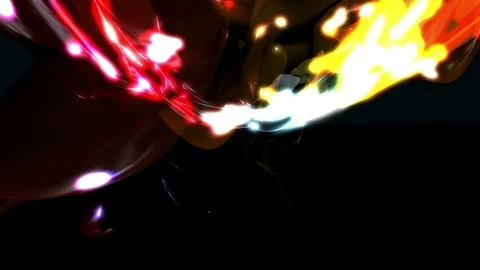 Abstract Loopable Background with fire dark energy. V12 Stock Footage 94744712