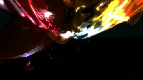 Abstract Loopable Background with fire dark energy. V15 Stock Footage 94744729