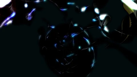 Abstract Loopable Background with fire dark energy. V17 Stock Footage 94744735