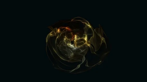 Abstract Loopable Background with gold dark energy. V1 Stock Footage 94744967