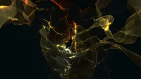 Abstract Loopable Background with gold dark energy. V2 Stock Footage 94745008