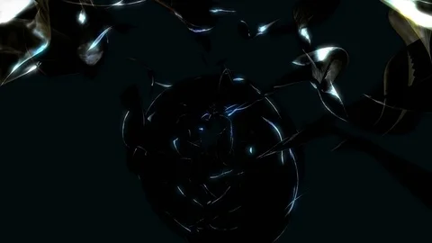 Abstract Loopable Background with gold dark energy. V8 Stock Footage 94745068