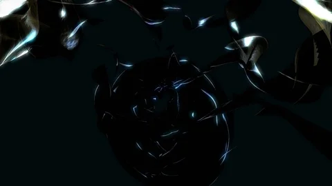 Abstract Loopable Background with gold dark energy. V14 Stock Footage 94745116