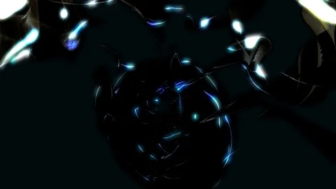 Abstract Loopable Background with gold dark energy. V18 Video stock 94745140