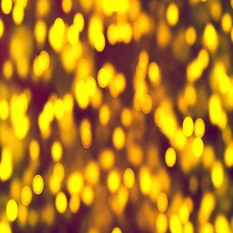 Abstract Loopable Background with nice yellow bokeh Stock Footage