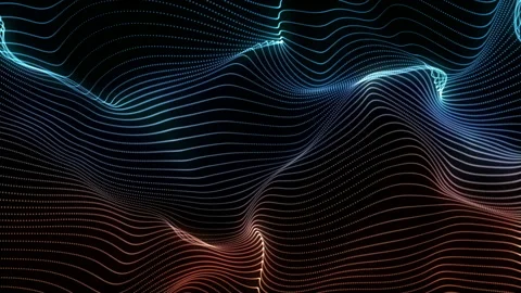 Abstract loopable blue and red cg motion waving dots texture Stock Footage 112190635