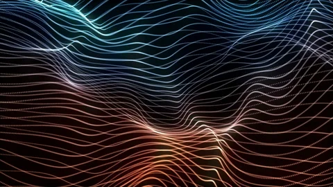 Abstract loopable blue and red cg motion waving dots texture Vídeos de archivo 112191126