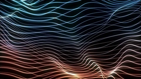 Abstract loopable blue and red cg motion waving dots texture Video stock 112254795