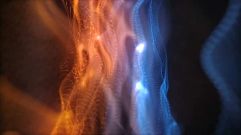 Abstract loopable blue and red cg motion waving dots texture Stock Footage 112285584