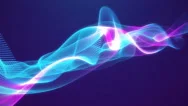 Abstract Loopable Blue And Violet Wavy Motion Background. Futuristic Animation. Stock Footage