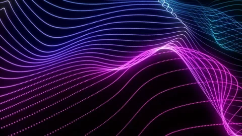 Abstract loopable blue and violet wavy motion background. Futuristic animation. Stock Footage 112113103