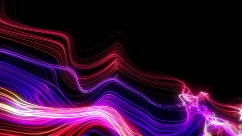 Abstract loopable blue and violet wavy motion background. Futuristic animation. Stock Footage 112113114