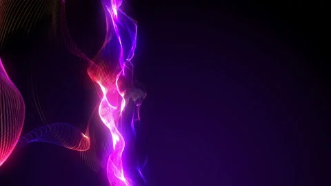 Abstract loopable blue and violet wavy motion background. Futuristic animation. Stock Footage 112113191