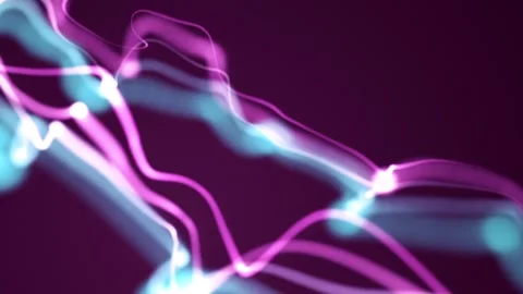 Abstract loopable blue and violet cg motion waving dots texture Stock Footage 112223364