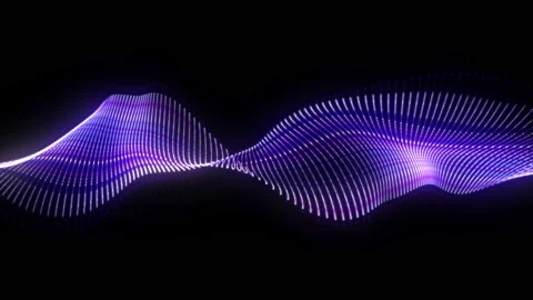 Abstract loopable blue and violet cg motion waving dots texture Vídeos de archivo 112234917