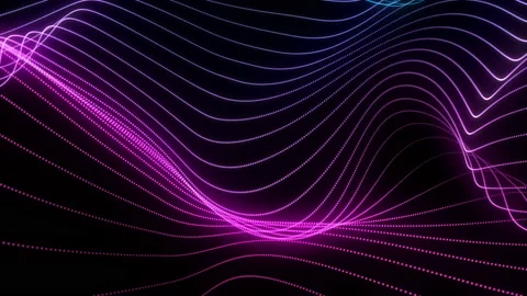 Abstract loopable blue and violet cg motion waving dots texture Vídeos de archivo 112236542