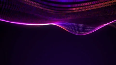 Abstract loopable blue and violet cg motion waving dots texture Vídeos de archivo 112255368
