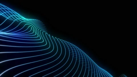 Abstract loopable blue and violet cg motion waving dots texture Stock Footage 112255490