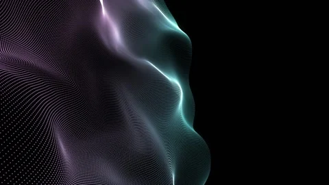 Abstract loopable blue and violet cg motion waving dots texture 스톡 동영상 112274227