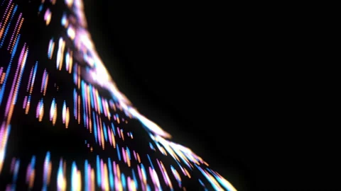 Abstract loopable blue and violet cg motion waving dots texture Stock Footage 112363901