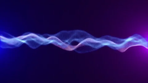 Abstract loopable blue and violet wavy motion background. Stock Footage 149669451