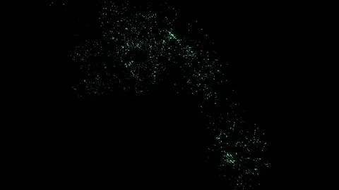 Abstract loopable blue and violet wavy motion background. Concept of futuristi Stock Footage 242243483