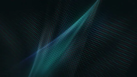 Abstract loopable blue cg motion waving dots background Vídeo Stock 103757856