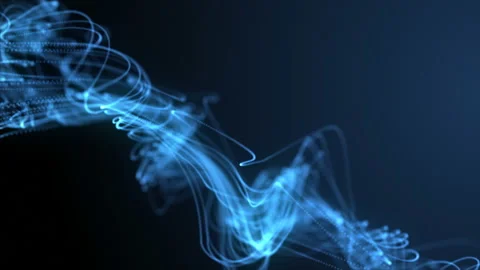 Abstract loopable blue cg motion waving ... | Stock Video | Pond5