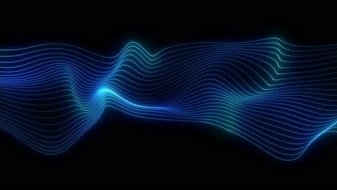 Abstract loopable blue cg motion waving dots texture Stock Footage 112112938