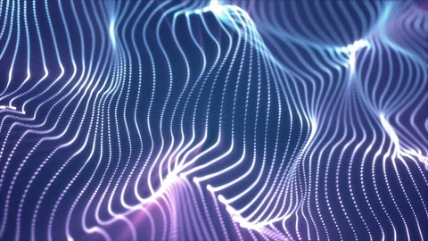 Abstract loopable blue cg motion waving dots texture Stock Footage 112274033