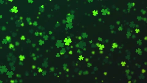 Abstract loopable falling clover leaves Video stock 86555110