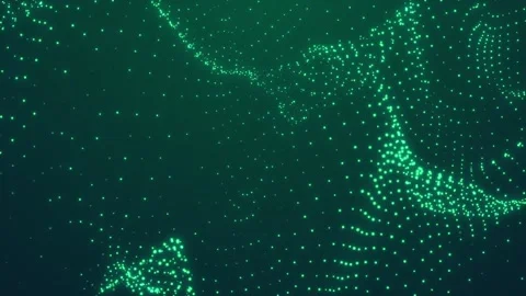 Abstract loopable green motion waving dots texture Stock Footage 112220512