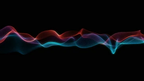 Abstract loopable wavy blue and red background. Stock Footage 112362944