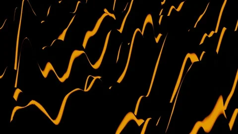 Abstract looped 3d background. orange lines moving on black background. 3d rende Stock Footage 284934836