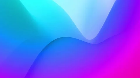 Abstract looped 4k bg, surface with waves. Liquid blue purple gradient of paint Stock Footage 140190385