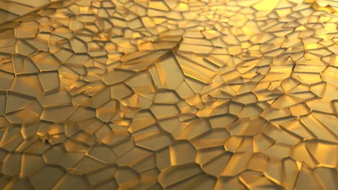 Abstract looped animation of waves with cracked surface. Stock Footage 129493565