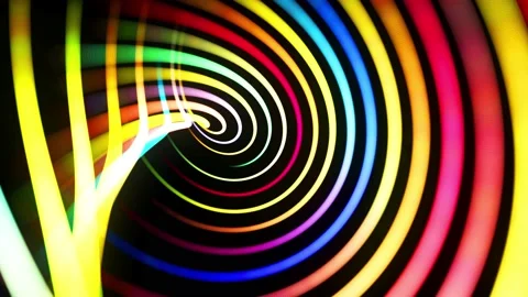 Abstract looped background in 4k with multicolor light streaks, light and bokeh Stock Footage 140983541