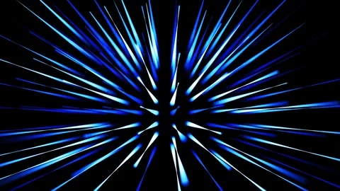 Abstract looped background as technological concept with many blue lines and Stock Footage 315471713