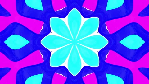 Abstract looped rainbow background. moving multicolored kaleidoscope patterns. 3 Stock Footage 140082502