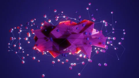 Abstract Looping 3D Animation Stock Footage 127257896