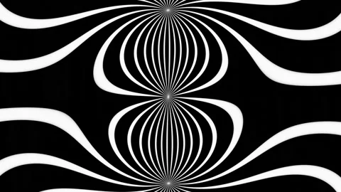 Abstract looping animation, geometric wave stains Stock Footage 223000616