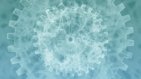 Abstract looping background with gears Stock Footage 50156402