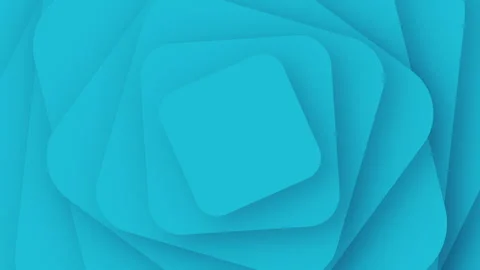 Abstract looping background of smoothly moving turquoise shape layers Stock Footage 318937787