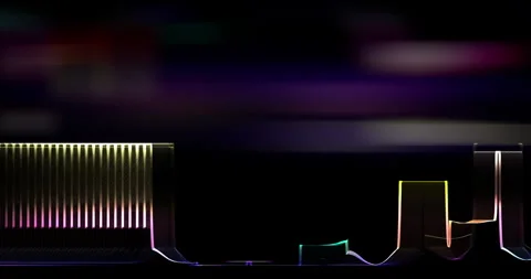 Abstract looping background with video waveform Stock Footage 257089815