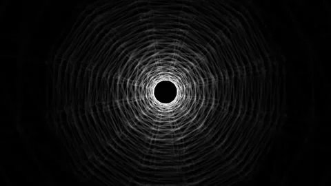 An abstract, looping tunnel Stock Footage 313024585