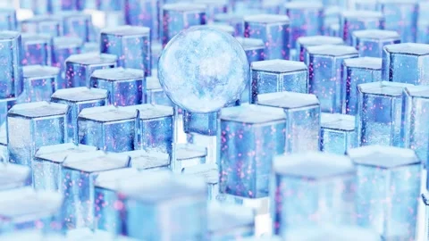 Abstract lotion Serum drop reduce  wrinkled saggy skin cells, Hexagonal Blue Stock Footage 275033281